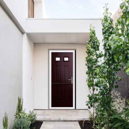 Comp Door Middleton Glazed 2 Composite Stable Door In Rosewood