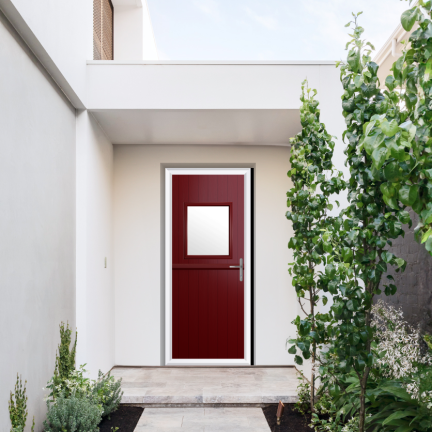 Comp Door Fife Composite Stable Door In Red