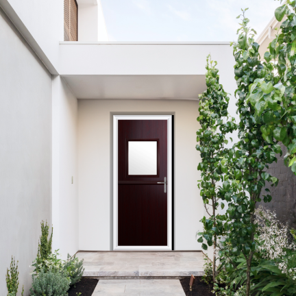 Comp Door Fife Composite Stable Door In Rosewood