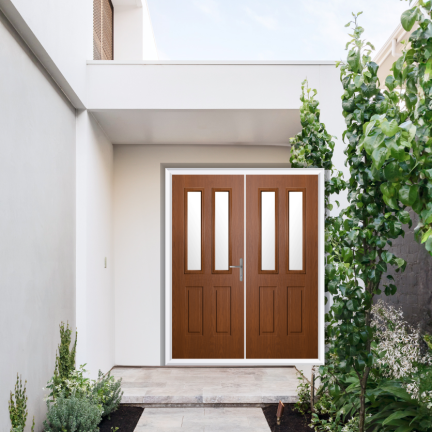 Comp Door Whitmore Composite French Door In Oak