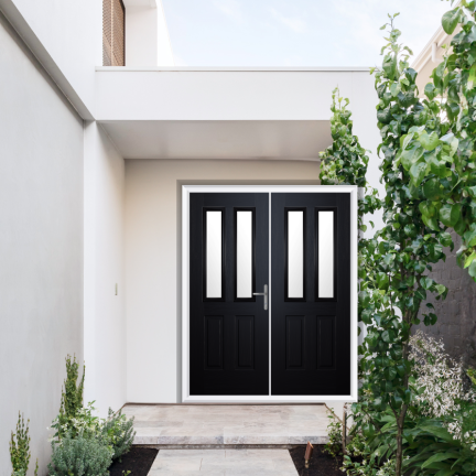 Comp Door Whitmore Composite French Door In Schwarzbraun