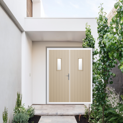 Comp Door Somerset Composite French Door In Cream