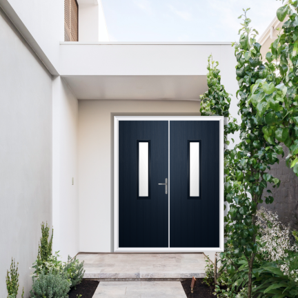 Comp Door Mowbray Composite French Door In Blue