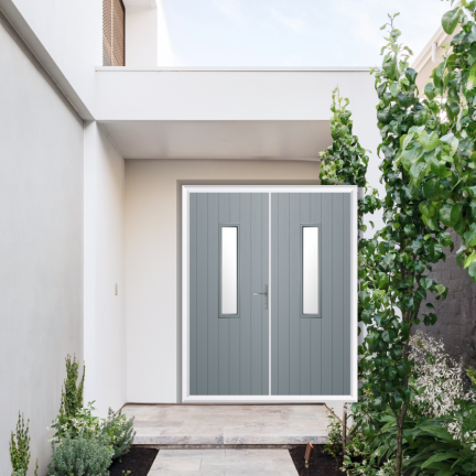 Comp Door Mowbray Composite French Door In French Grey