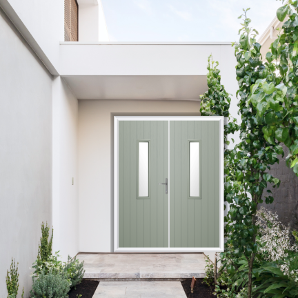 Comp Door Mowbray Composite French Door In Agate Grey