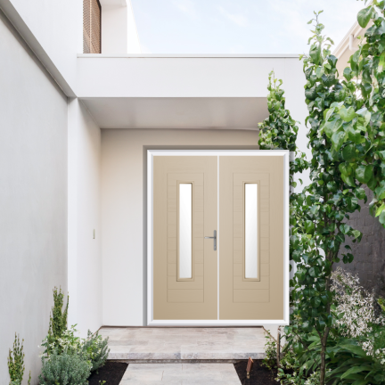 Comp Door Bedford Composite French Door In Cream