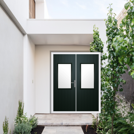 Comp Door Clifton Composite French Door In Green