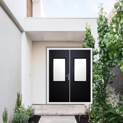 Comp Door Clifton Composite French Door In Schwarzbraun