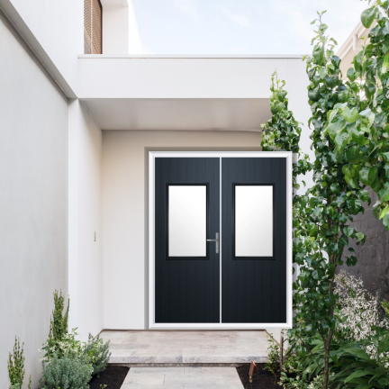 Comp Door Clifton Composite French Door In Anthracite Grey