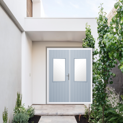 Comp Door Clifton Composite French Door In Duck Egg Blue