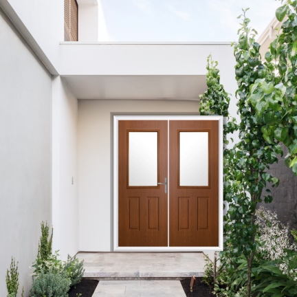 Comp Door Buxton Composite French Door In Oak