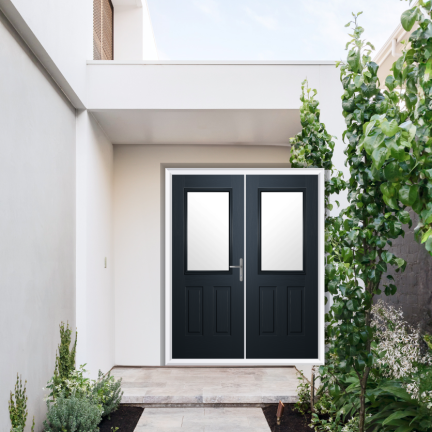 Comp Door Buxton Composite French Door In Anthracite Grey