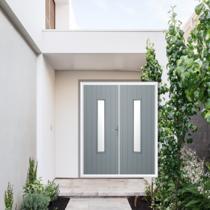 Comp Door Abercorn Composite French Door In French Grey