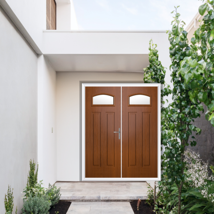 Comp Door Harlington Composite French Door In Oak