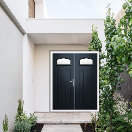Comp Door Harlington Composite French Door In Anthracite Grey
