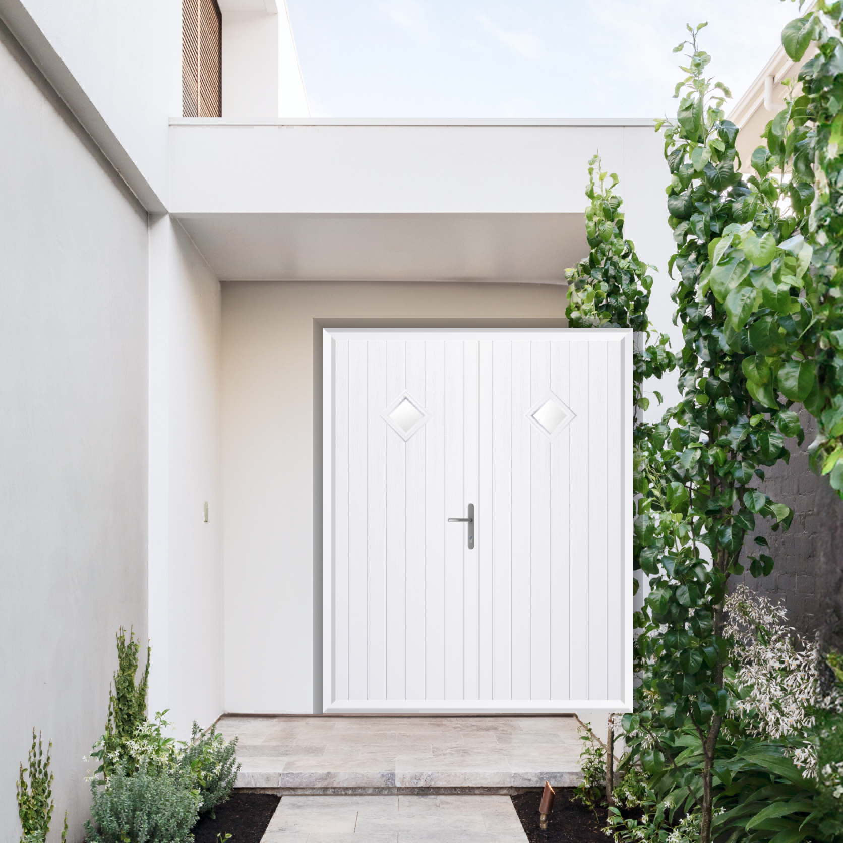 Comp Door Cornwall Composite French Door In White Large
                        Image