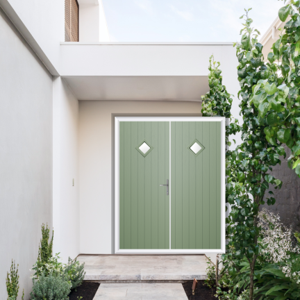 Comp Door Cornwall Composite French Door In Chartwell Green