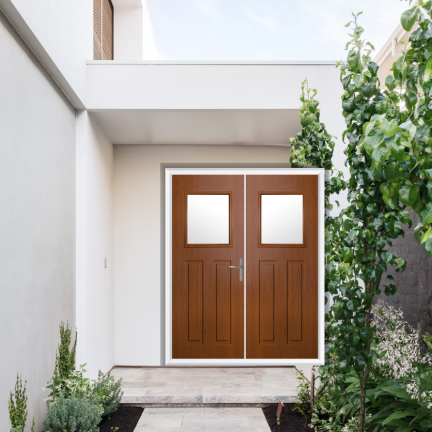 Comp Door Axwell Composite French Door In Oak