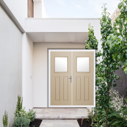 Comp Door Axwell Composite French Door In Cream