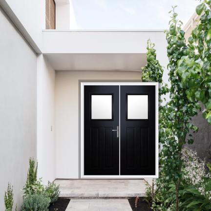 Comp Door Axwell Composite French Door In Schwarzbraun
