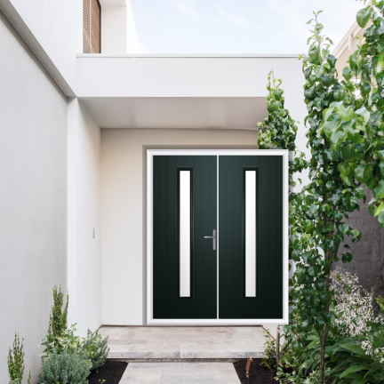 Comp Door Rutland Composite French Door In Green