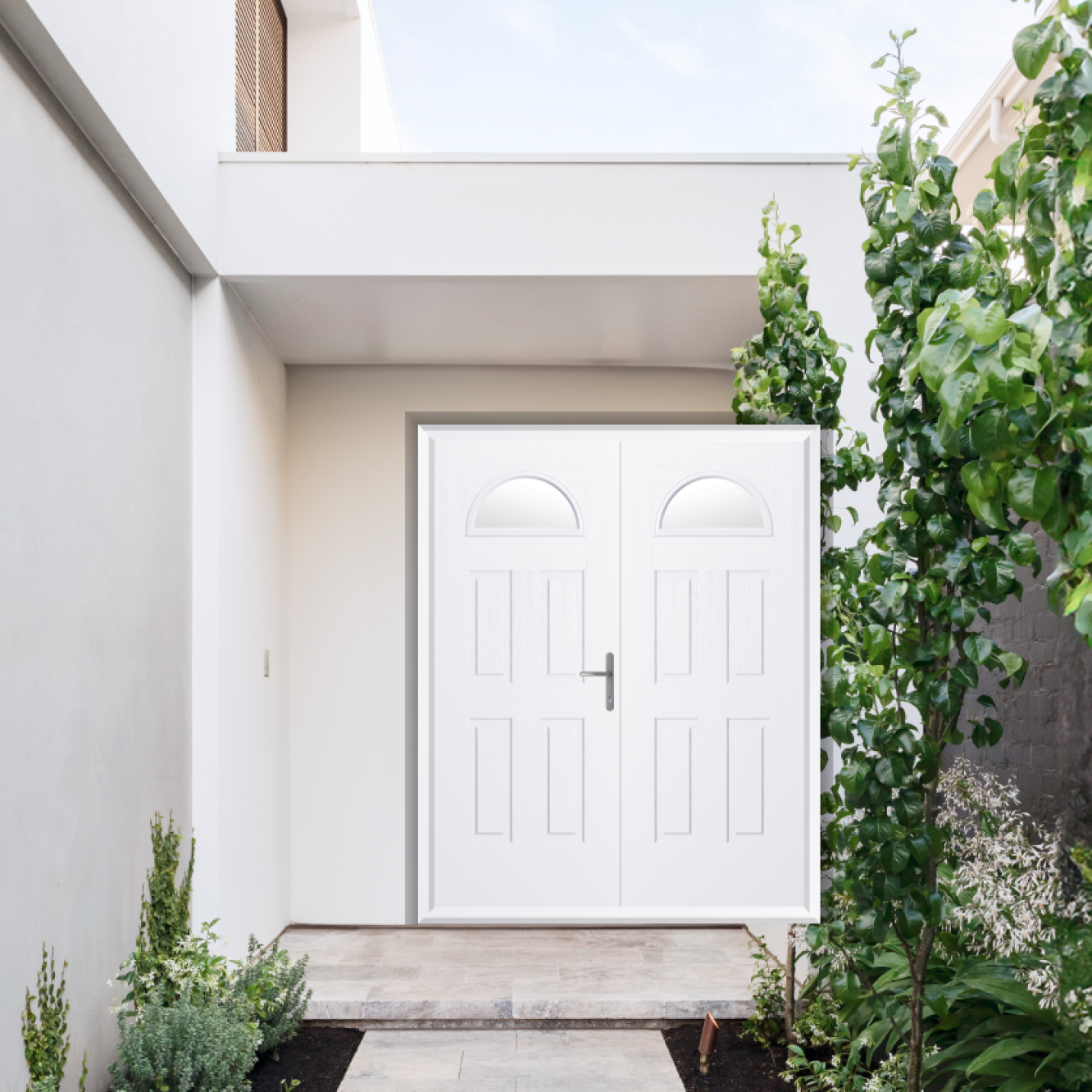 Comp Door Winslow 1 Composite French Door In White Image