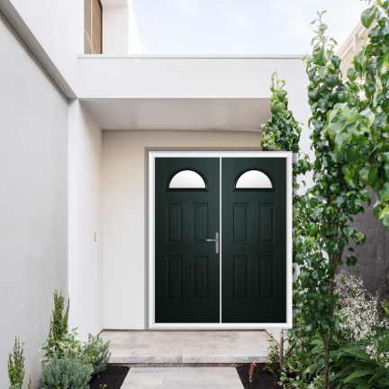 Comp Door Winslow 1 Composite French Door In Green
