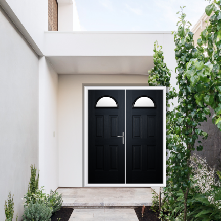 Comp Door Winslow 1 Composite French Door In Black