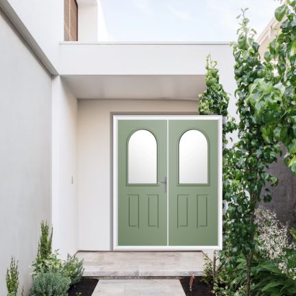 Comp Door Grafton Composite French Door In Chartwell Green