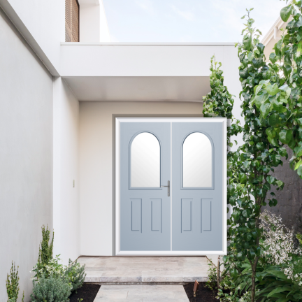 Comp Door Grafton Composite French Door In Duck Egg Blue