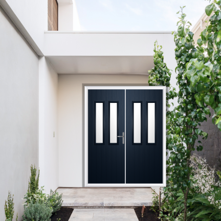 Comp Door Wellington Composite French Door In Blue
