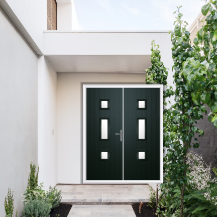 Comp Door York Composite French Door In Green