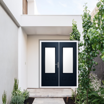 Comp Door Walcot Composite French Door In Blue