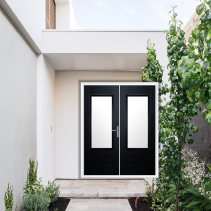 Comp Door Walcot Composite French Door In Black