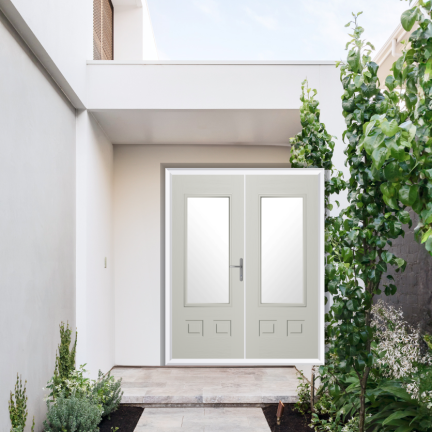 Comp Door Walcot Composite French Door In Foiled White