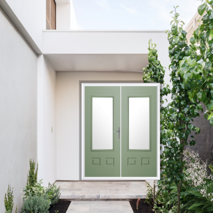 Comp Door Walcot Composite French Door In Chartwell Green