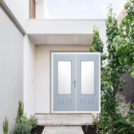 Comp Door Walcot Composite French Door In Duck Egg Blue