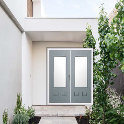 Comp Door Walcot Composite French Door In French Grey