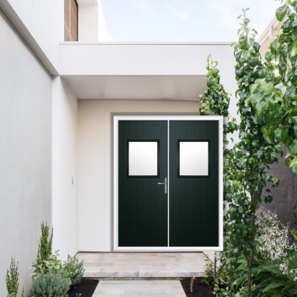 Comp Door Fife Composite French Door In Green