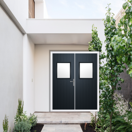 Comp Door Fife Composite French Door In Anthracite Grey