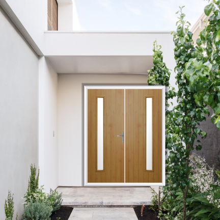 Comp Door Sutherland Composite French Door In Irish Oak