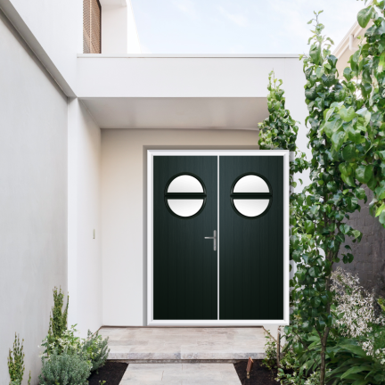Comp Door Kent Composite French Door In Green