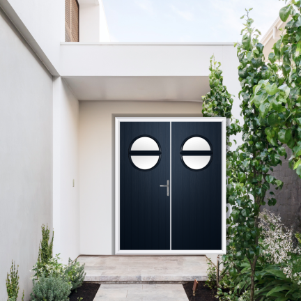Comp Door Kent Composite French Door In Blue