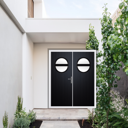 Comp Door Kent Composite French Door In Schwarzbraun