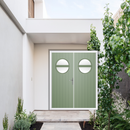 Comp Door Kent Composite French Door In Chartwell Green