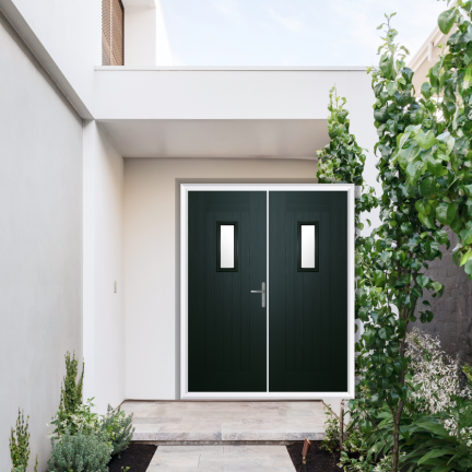 Comp Door Carlisle Composite French Door In Green
