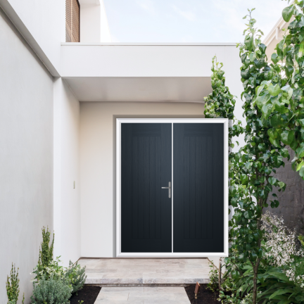 Comp Door Chepstow Composite French Door In Anthracite Grey