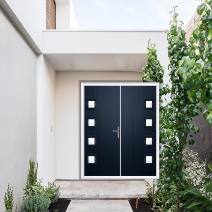Comp Door Sussex Composite French Door In Blue