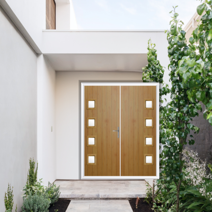 Comp Door Sussex Composite French Door In Irish Oak
