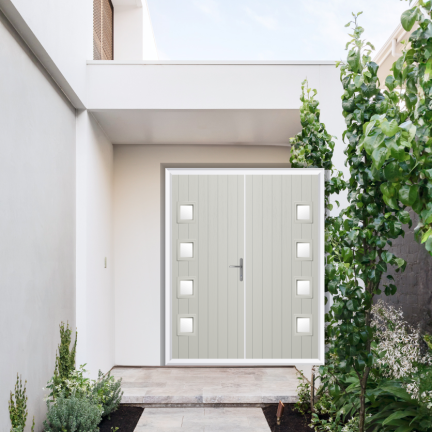 Comp Door Sussex Composite French Door In Foiled White